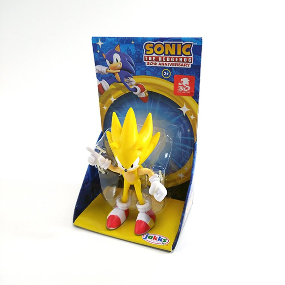 Jakks Pacific Sonic The Hedgehog Super Sonic Figure Toy 2.5" SEGA NEW IN BOX !!!